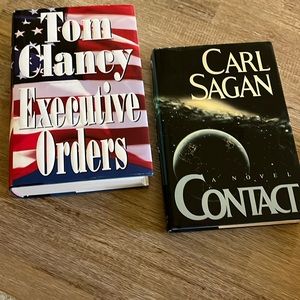 Carl Sagan ,Tom Clancy Books